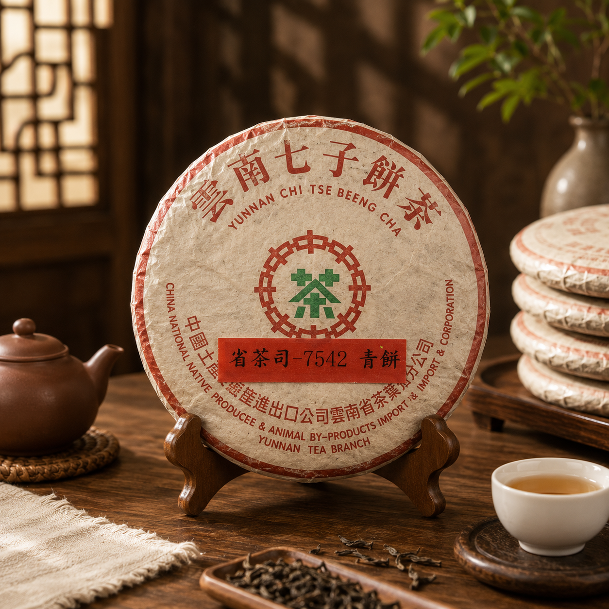 省茶司7542青餅(2000年)