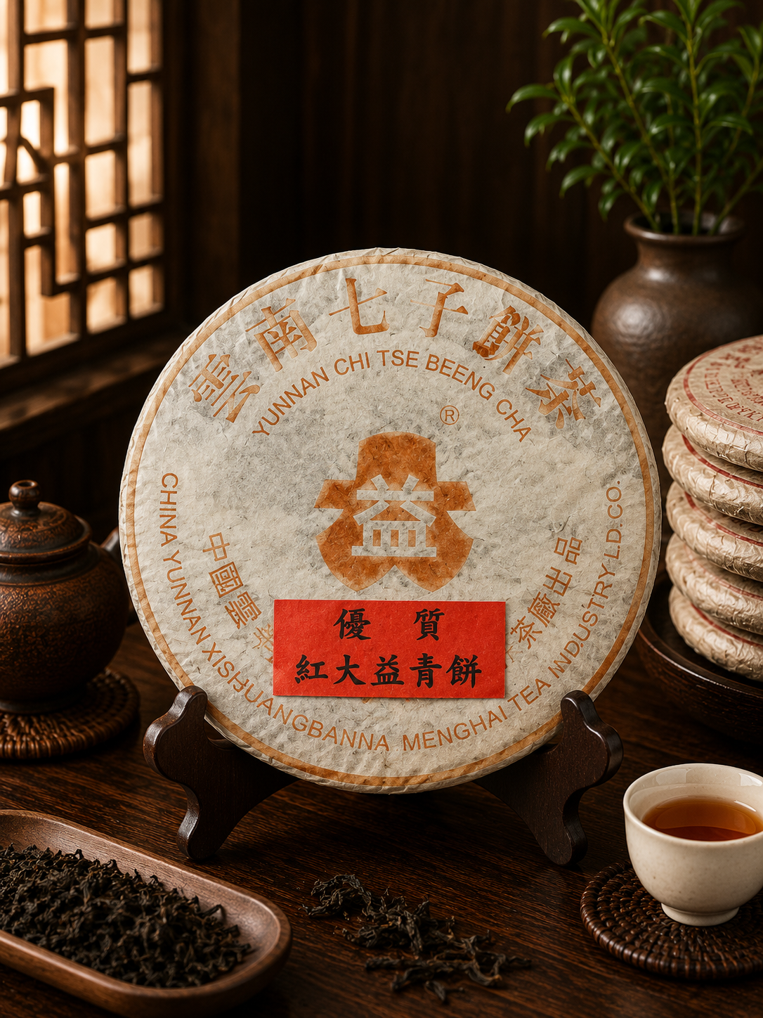 優質紅大益青餅(1996年)